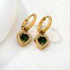 Náušnice ZELENÉ SRDCE - LUNICA.cz