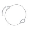 Stribrny naramek LUNISS srdicko
