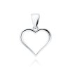 stribrny privesek srdce jednoduche LUNISS