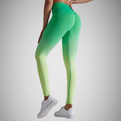 Push-Up Neon Zöld Ombré Leggings