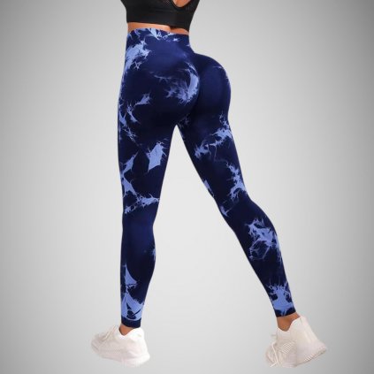 Calypso Fekete-Kék Push-Up Leggings