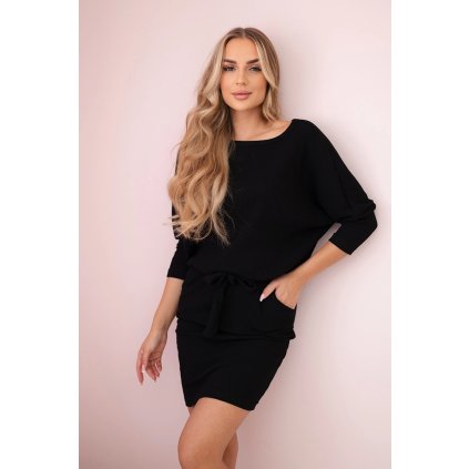 Derékban megkötős ruha 21433-U (Méret UNI, Szín Ekrü)