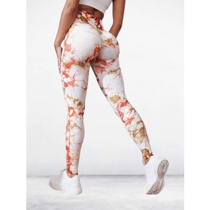Calypso Fehér Márvány Push-Up Leggings