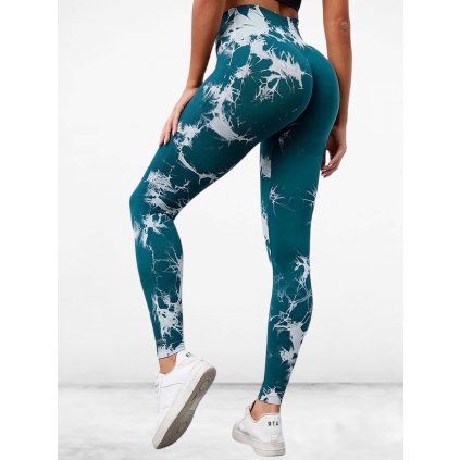 Calypso Green Marble Push-Up Leggings