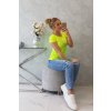 Milano blúz 24637-U (Méret UNI, Szín Neonsárga)
