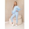 Pamut szett: pulóver + leggings 24880-U (Méret UNI, Szín Svetloružová)