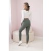 Bézs bordázott leggings 21499-U (Méret UNI, Szín Bézs)