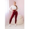 Bézs bordázott leggings 21499-U (Méret UNI, Szín Bézs)