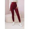 Bézs bordázott leggings 21499-U (Méret UNI, Szín Bézs)