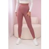 Bézs bordázott leggings 21499-U (Méret UNI, Szín Bézs)