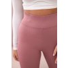 Bézs bordázott leggings 21499-U (Méret UNI, Szín Bézs)