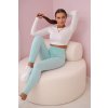 Bézs bordázott leggings 21499-U (Méret UNI, Szín Bézs)