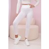 Bézs bordázott leggings 21499-U (Méret UNI, Szín Bézs)