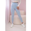 Bézs bordázott leggings 21499-U (Méret UNI, Szín Bézs)