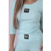 Bordázott szett blúz + leggings 23961-U (Méret UNI, Szín Mentazöld)