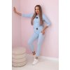 Bordázott szett blúz + leggings 23961-U (Méret UNI, Szín Mentazöld)
