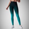 Push-up Ombré Fekete-Zöld Leggings