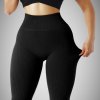 Vrúbkolt Fekete Darlin Leggings