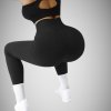 Vrúbkolt Fekete Darlin Leggings