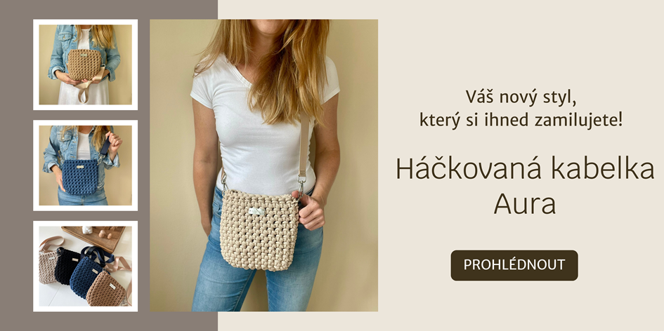 Háčkovaná kabelka Aura