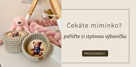Háčkované košíky s obrázkem