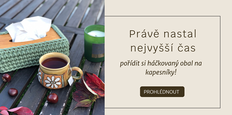 Háčkovaný obal na kapesníky