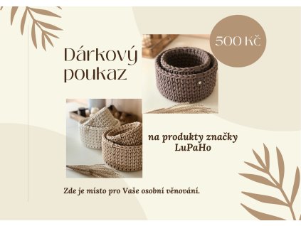 Dárkový poukaz 500Kč