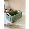 Háčkované košíky s háčkovanými oušky