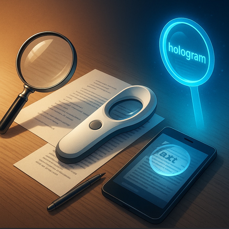 Budoucnost lup - od čoček k hologramům