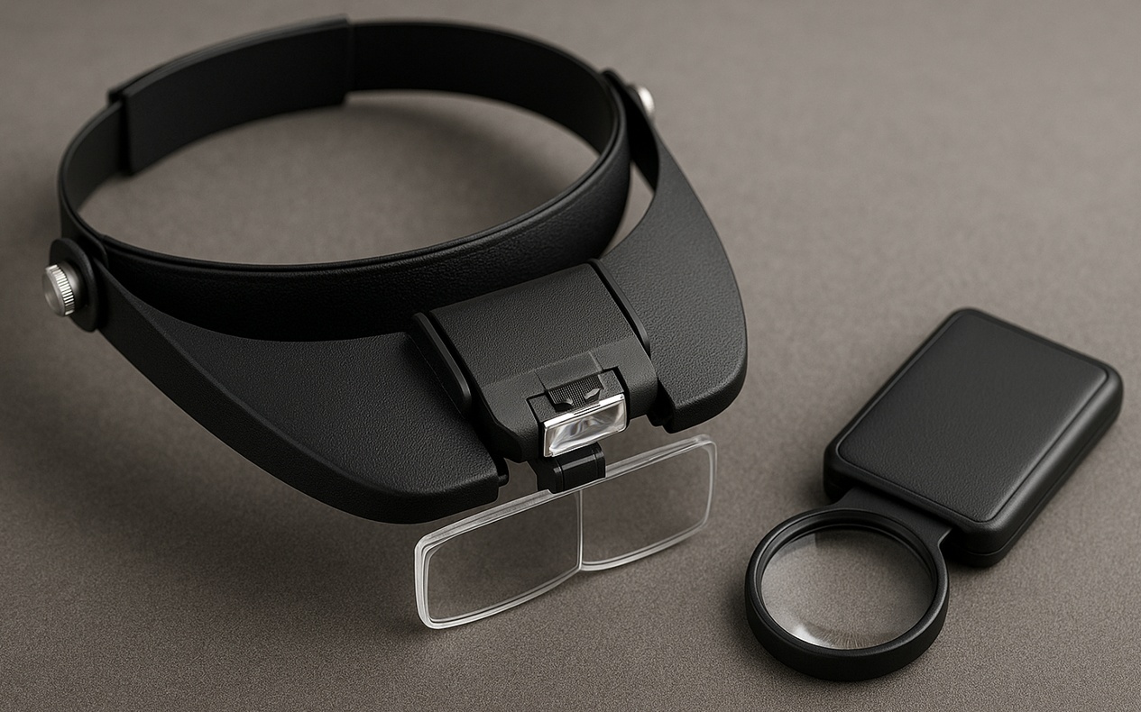 Lupy pro kutily: výhody čelních lup vs. kapesních lup