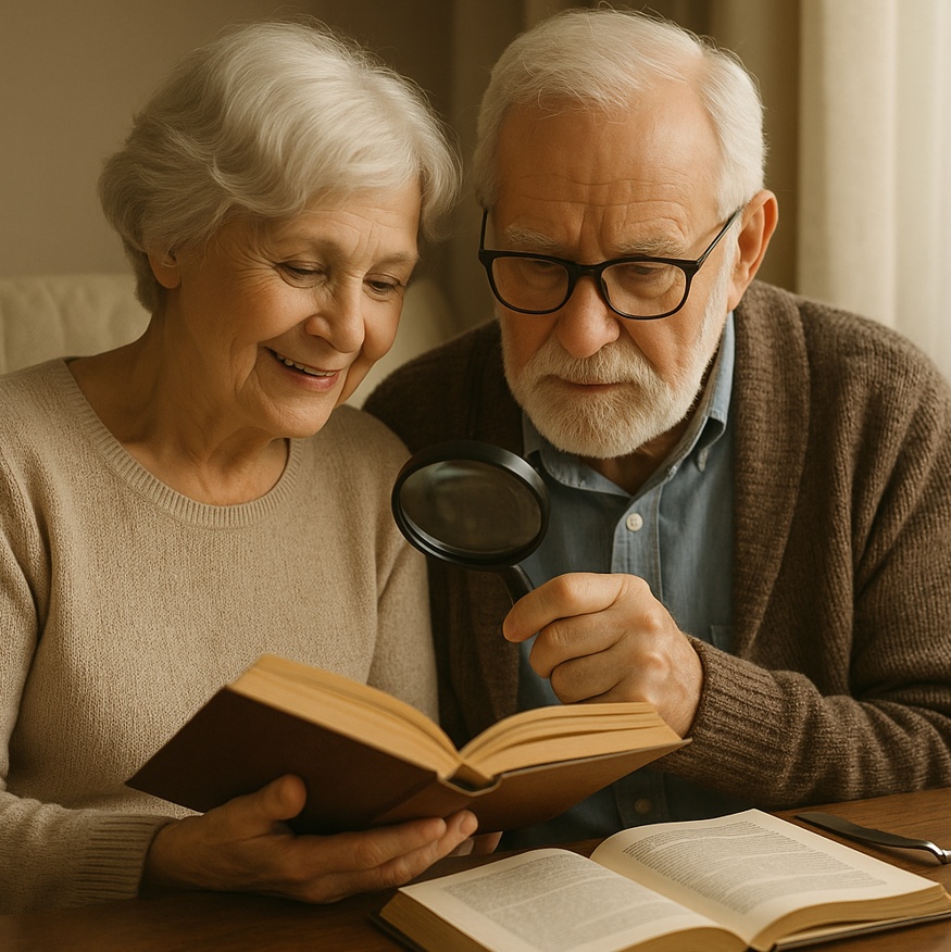 Možnost si číst je pro seniory stejný jako dýchat a žít