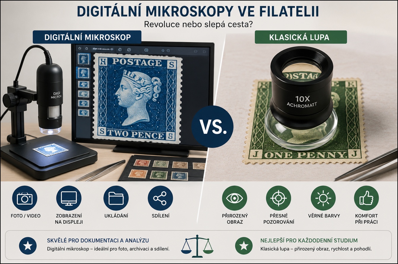 Digitální mikroskopy ve filatelii: revoluce nebo slepá cesta?
