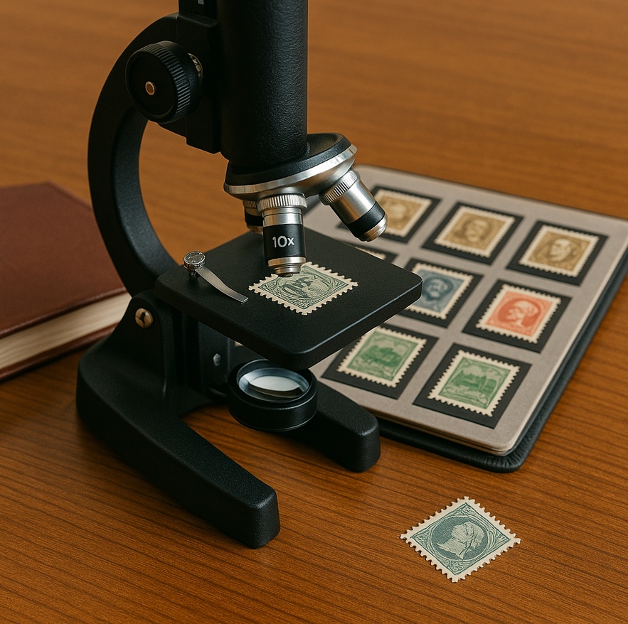 Jak mikroskopy pomáhají sběratelům známek?