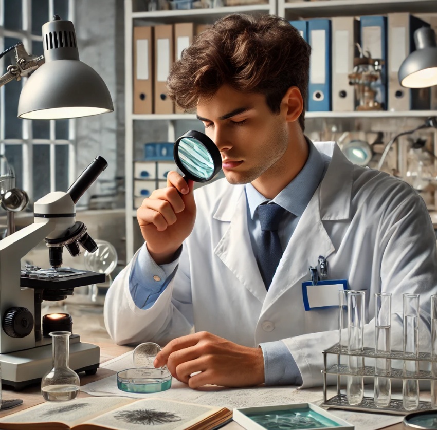 Optické pomůcky pro studenty biologie - pozorování mikrosvěta s lupou