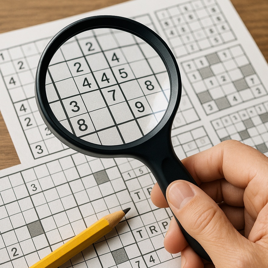 Jak si vybrat zvětšovací lupu pro luštění křížovek a sudoku?