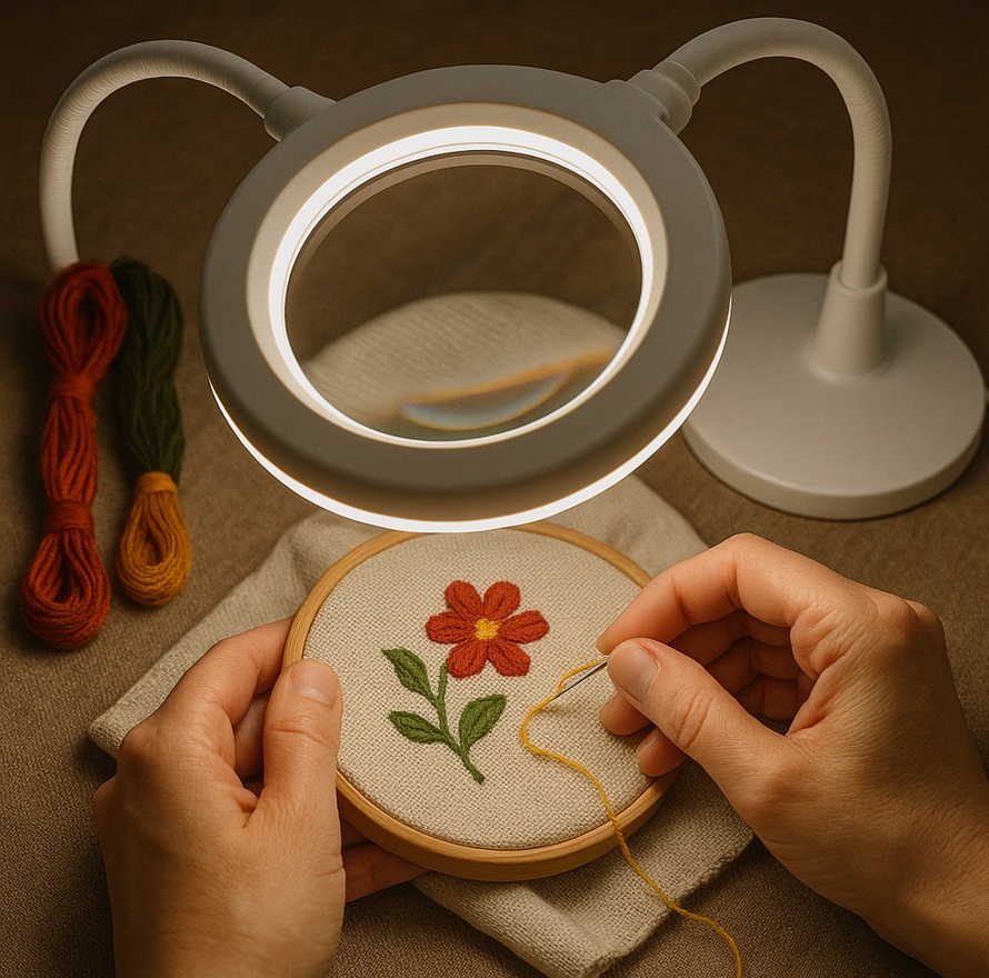 Stolní lupy s osvětlením – ideální řešení pro ruční práce