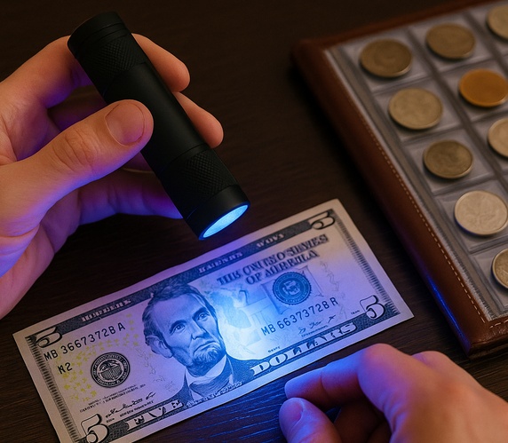 Jak UV lampy pomáhají sběratelům mincí a bankovek?