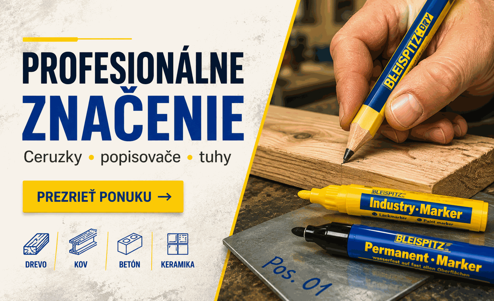 Profesionálne značenie v dielni