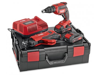 FLEX Aku stavebný skrutkovač 18,0 V so zásobníkom na páskované skrutky DW 45 18.0-EC