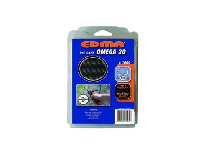 Spona  Omega  20 - Black PVC GALVA
