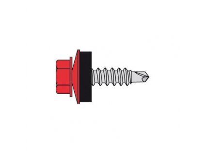 Farmárska skrutka 4,8x20 RAL 9006/100ks
