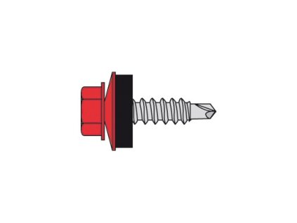 Farmárska skrutka 4,8x35 RAL 9006/100ks