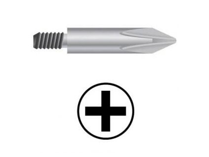 WEKADOR Bit skrutkovací PH2 so závitom M6