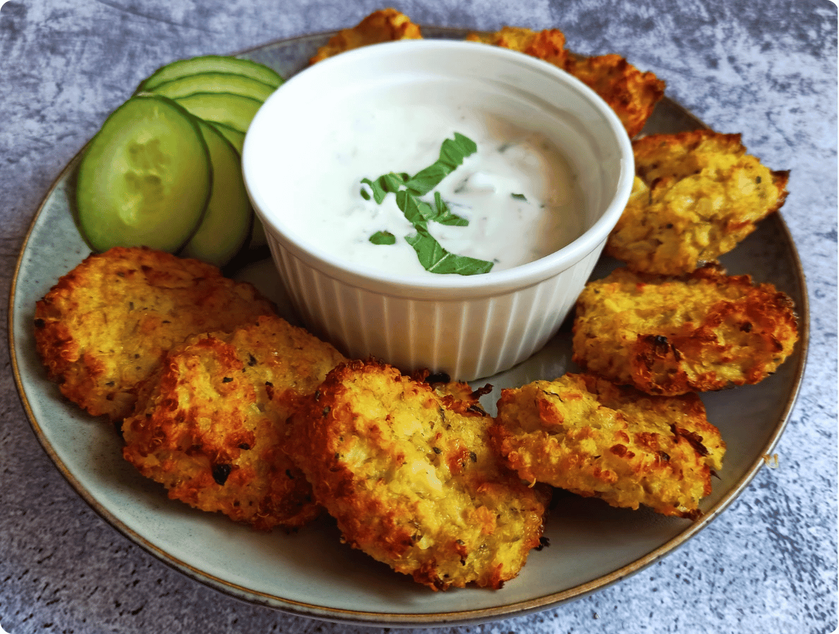 Květákovo - quinoové placičky