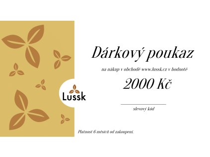 Dárkový poukaz 2000 Kč