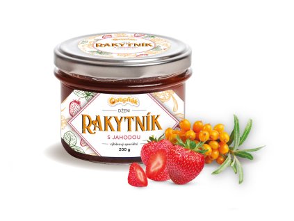 Rakytníkový džem s jahodou
