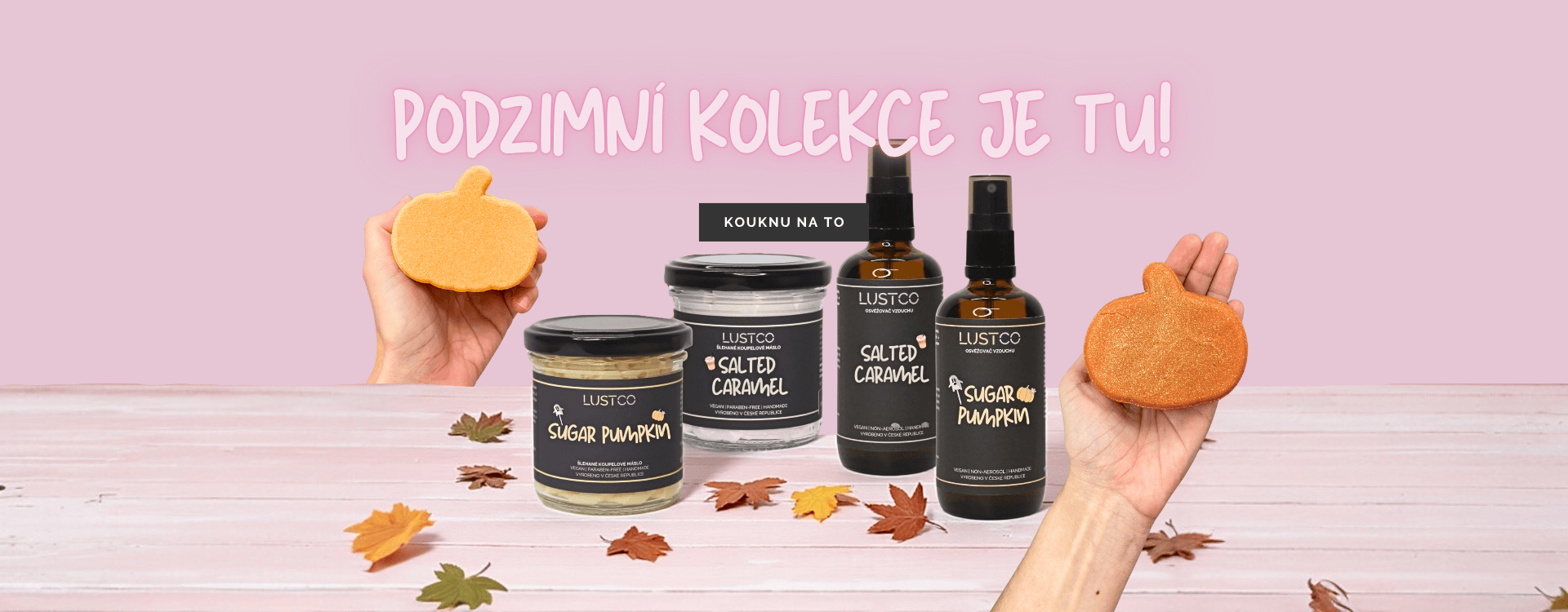 Dýně podzim halloween kosmetika dárek