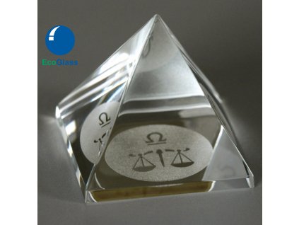 Pyramid with sign of zodiac - 40mm