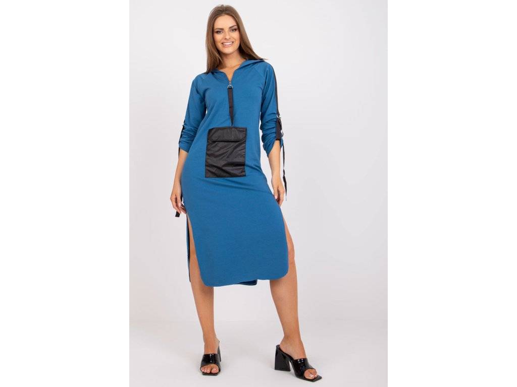 Denní šaty model 164332 Ex Moda (Barva Modrá, Velikost s)
