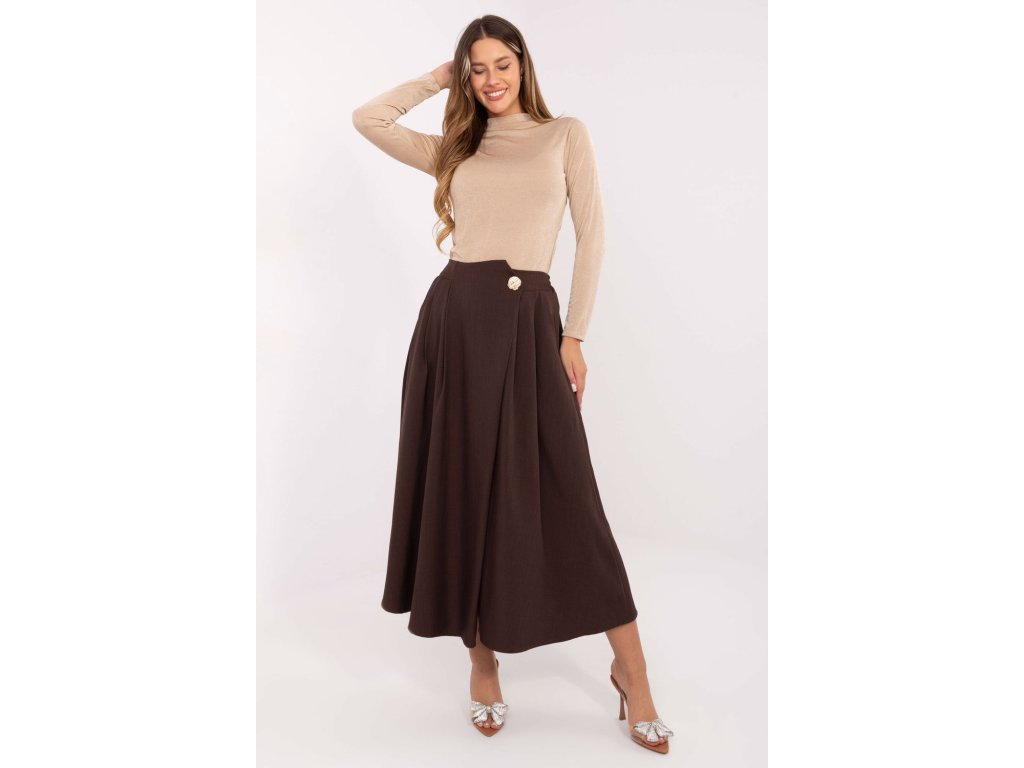 Sukně  model 219349 Rue Paris (Barva hnědá, Velikost universal)